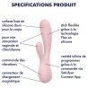 Satisfyer Rabbit connecté Mono Flex Mauve